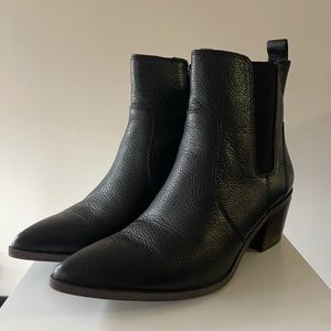 Franco Sarto Black Ankle Boots 6.5M